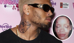 Chris Brown revela tatuaje de mujer golpeada