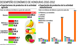 Diversidad en exportaciones contrarresta efecto de crisis en Honduras