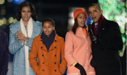 Obama inaugura árbol navideño recordando a las víctimas de Sandy