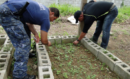 Reclusos se rehabilitan con oficios y siembra de cultivos