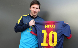 Messi envía a Müller una camiseta dedicada