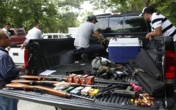 Capturan a ocho personas con armas de grueso calibre en San Pedro Sula
