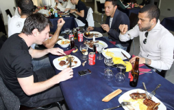 Almuerzo del Barça en la nueva Masia