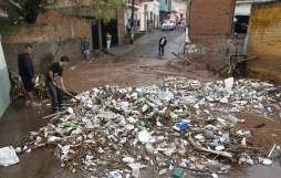 Destrucción en dos horas de lluvias