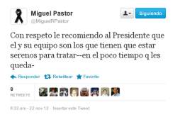 'Póngase a trabajar”, dice Pastor a Lobo