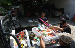 Solo dos cajas de pólvora decomisaron ayer