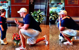 Un jugador de la NFL se ‘casa’ con un niña de 6 años