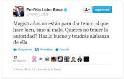 Lobo: Magistrados no están para dar temor al que hace bien
