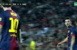 VIDEO: Fuerte discusión entre Messi y Villa