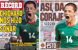 Diarios mexicanos dolidos por empate ante Honduras