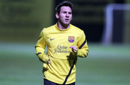 Messi, del aeropuerto a la cancha de entrenamiento