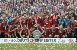 Bayern Múnich golea y festeja título de Bundesliga