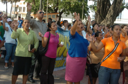 Iglesias ceibeñas claman por la paz