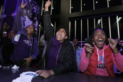 Fotos: Chicago explota de júbilo al conocer la victoria de Obama
