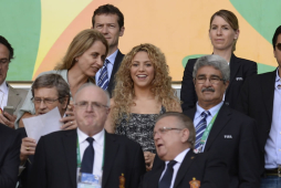 Así sufrió Shakira el triunfo de España sobre Italia