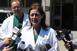 China fue aplastada por camión de bomberos