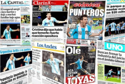 Prensa argentina se deshace en elogios a Messi