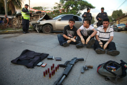 Honduras: Capturan a tres pandilleros en persecución policial