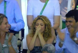 Así sufrió Shakira el triunfo de España sobre Italia