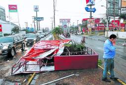 Destrucción en dos horas de lluvias
