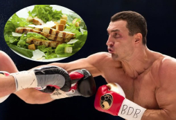 Ensalada de pollo tumba al campeón de los pesos pesados