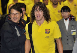 El Barça llegó crecido y feliz a Japón