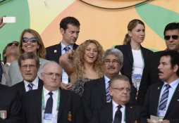 Así sufrió Shakira el triunfo de España sobre Italia