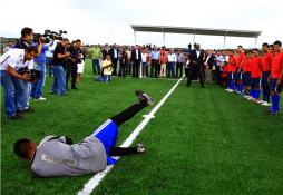 Concacaf y Fenafuth inauguraron Proyecto Gol en Tizatillo