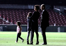 Pep Guardiola y su adiós en familia ‎