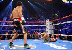 Márquez gana por histórico nocáut a Manny Pacquiao