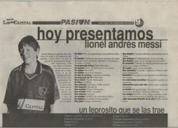 Inédita entrevista a Messi cuando tenía 13 años
