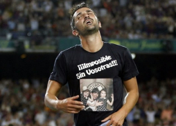 David Villa, multado por el gol en su reaparición