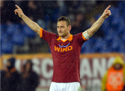 Totti, segundo máximo goleador de la Serie A