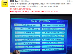 Medios ingleses creen que sorteo de Champions fue arreglado