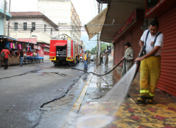 Desalojan vendedores ambulantes en el centro de San Pedro Sula