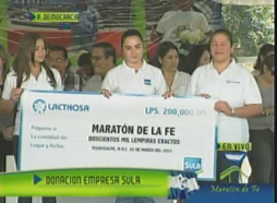 Hondureños apoyan maratón a beneficio de locatarios
