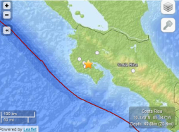 Terremoto en Costa Rica deja dos muertos y destrozos en edificios