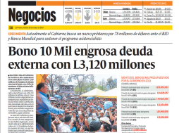 Bono 10 Mil costará $495 millones