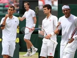 Las semifinales masculinas de Wimbledon quedaron definidas