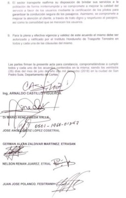 Transportistas de la zona norte acuerdan con el Gobierno alza del 10% a la tarifa