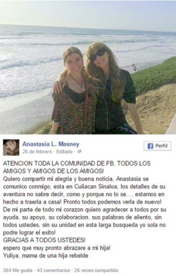 Joven rusa confiesa el asesinato de su madre y hermana en México