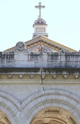 TOPSHOT - Banners hang from the balconies of a building, carrying messages against domestic violence, in the Lebanese capital Beirut, on April 16, 2020, during a campaign dubbed #LockdownNotLockup, launched by the local association ABAAD,(a resource centre for gender equality), to raise awareness and to inform women about their hotline. - The number of abuse cases has reportedly risen in Lebanon during the novel coronavirus pandemic crisis, that obliges women to confine themselves under lockdown with their abusers. (Photo by PATRICK BAZ / Abaad / AFP)