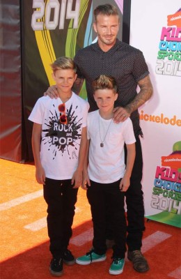 Lecciones de estilo familiar por David Beckham y sus hijos