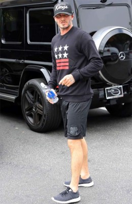 David Beckham, un padre muy en forma
