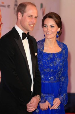 MUMBAI, INDIA - APRIL 10: Catherine, Duchess of Cambridge and Prince William, Duke of Cambridge arrive for a Bollywood Inspired Charity Gala at the Taj Mahal Palace Hotel during the royal visit to India and Bhutan on April 10, 2016 in Mumbai, India. (Photo by Chris Jackson/Getty Images)