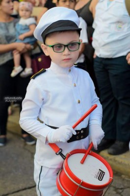 Guapos catrachitos celebran a la patria en Santa Bárbara