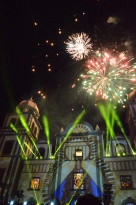 Videomapping, una de las atracciones más esperadas en el cumpleaños de la Virgen de Suyapa