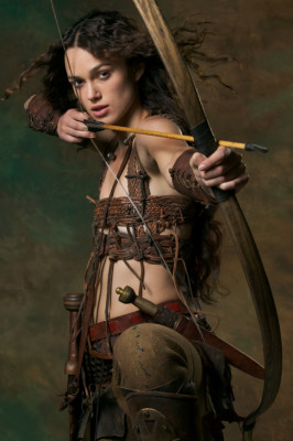 Arco y flechas, en femenino