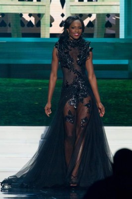 Mame Adjei, Miss Maryland USA 2015, competes in her evening gown during the 2015 MISS USA pageant at the Baton Rouge River Center on Sunday, July 12th. The 2015 Miss USA contestants are competing for the D.I.C. Crown in Baton Rouge, Louisiana during the live Reelz telecast at 8:00 PM ET on July 12, 2015. HO/Miss Universe Organization L.P., LLLP