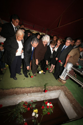 Emotiva despedida al líder del liberalismo Rafael Pineda Ponce